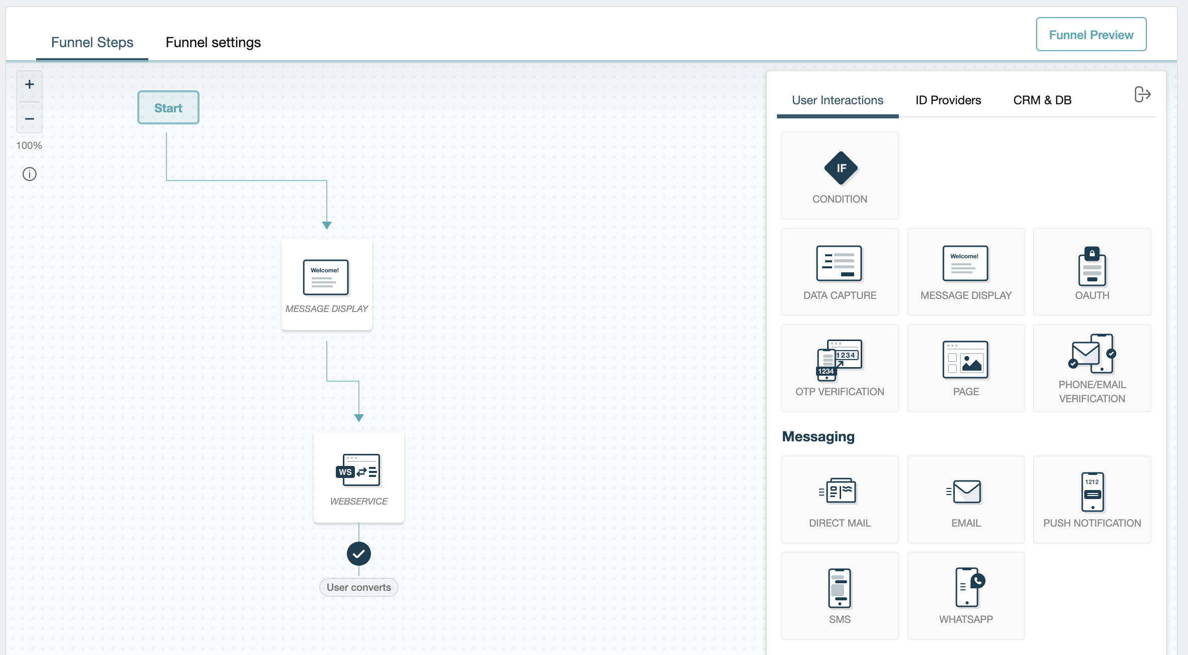 Adding funnel steps