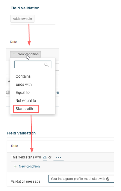 Adding a validation condition to a field — minimum date set to 1900-01-01