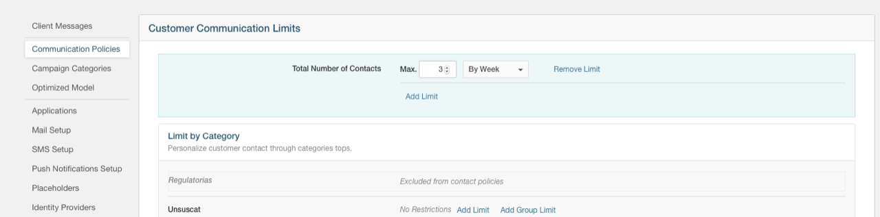 Checking contact policies