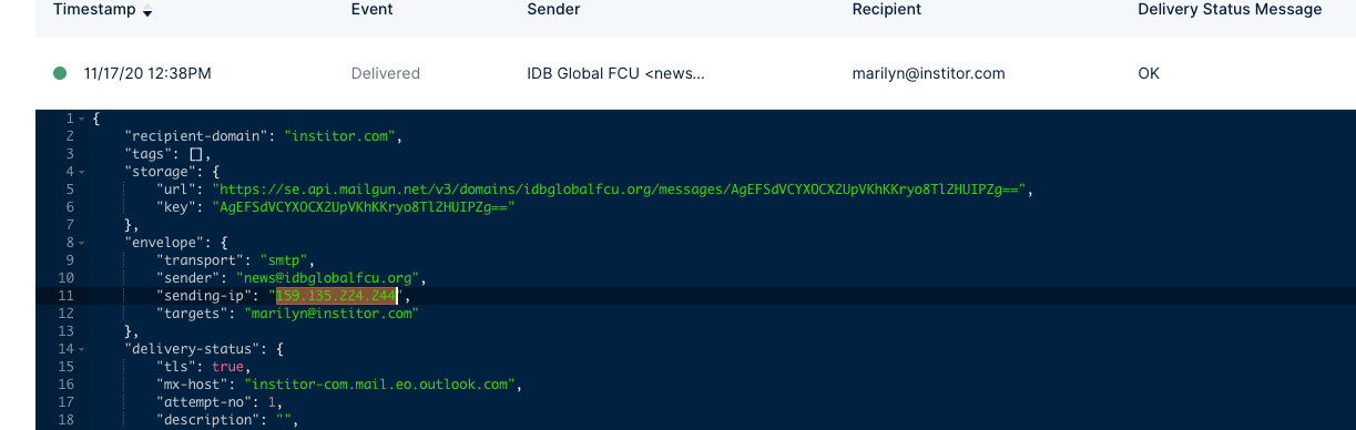 Identifying the source IP address