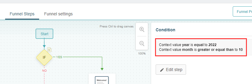 Validating conditions after saving