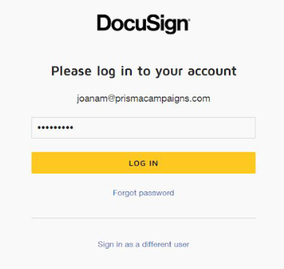 Acceder a DocuSign