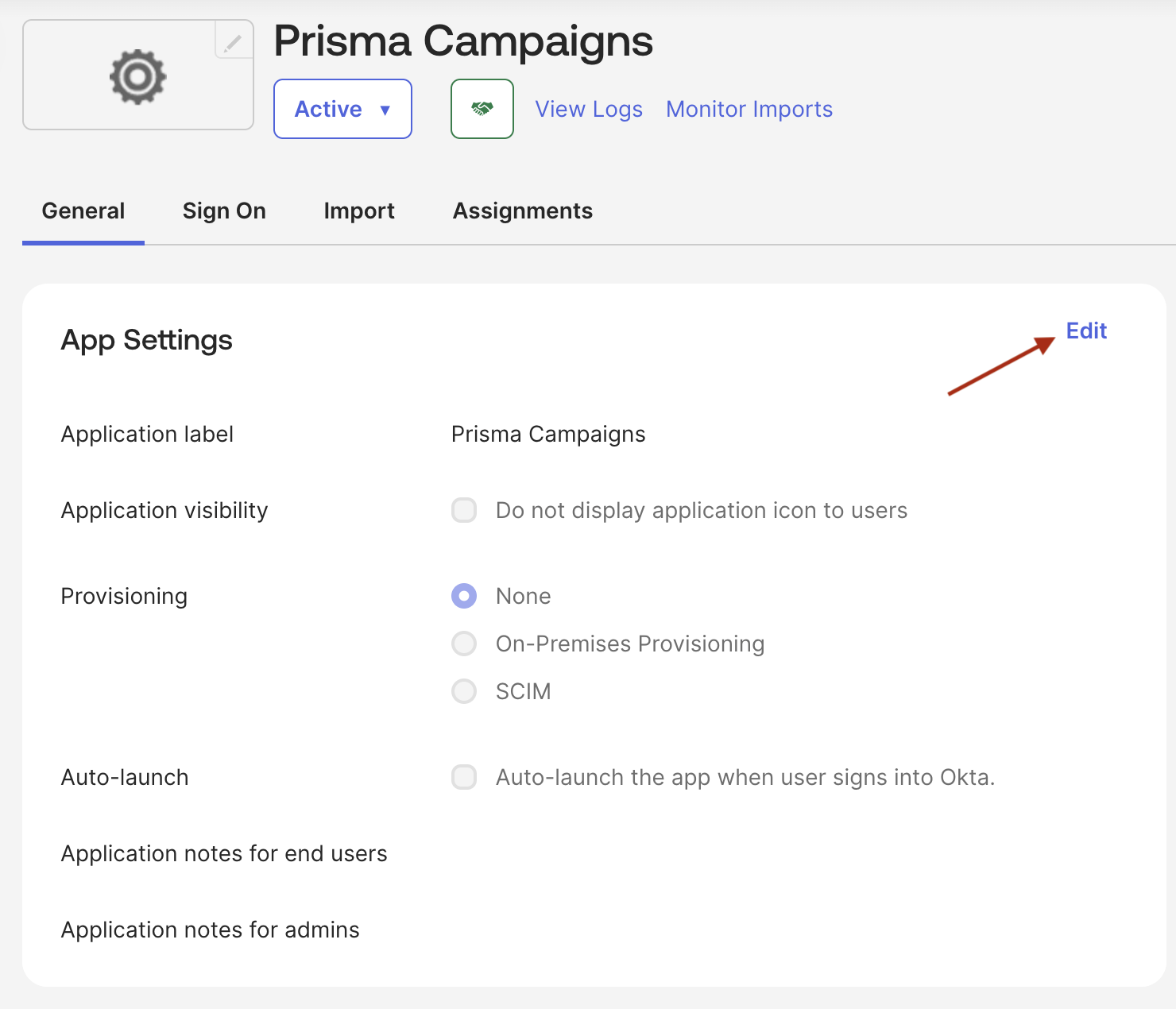 Provisioning and App Settings