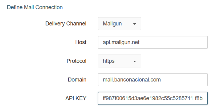 Configuring Mailgun