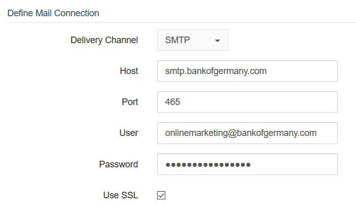 Configuring SMTP