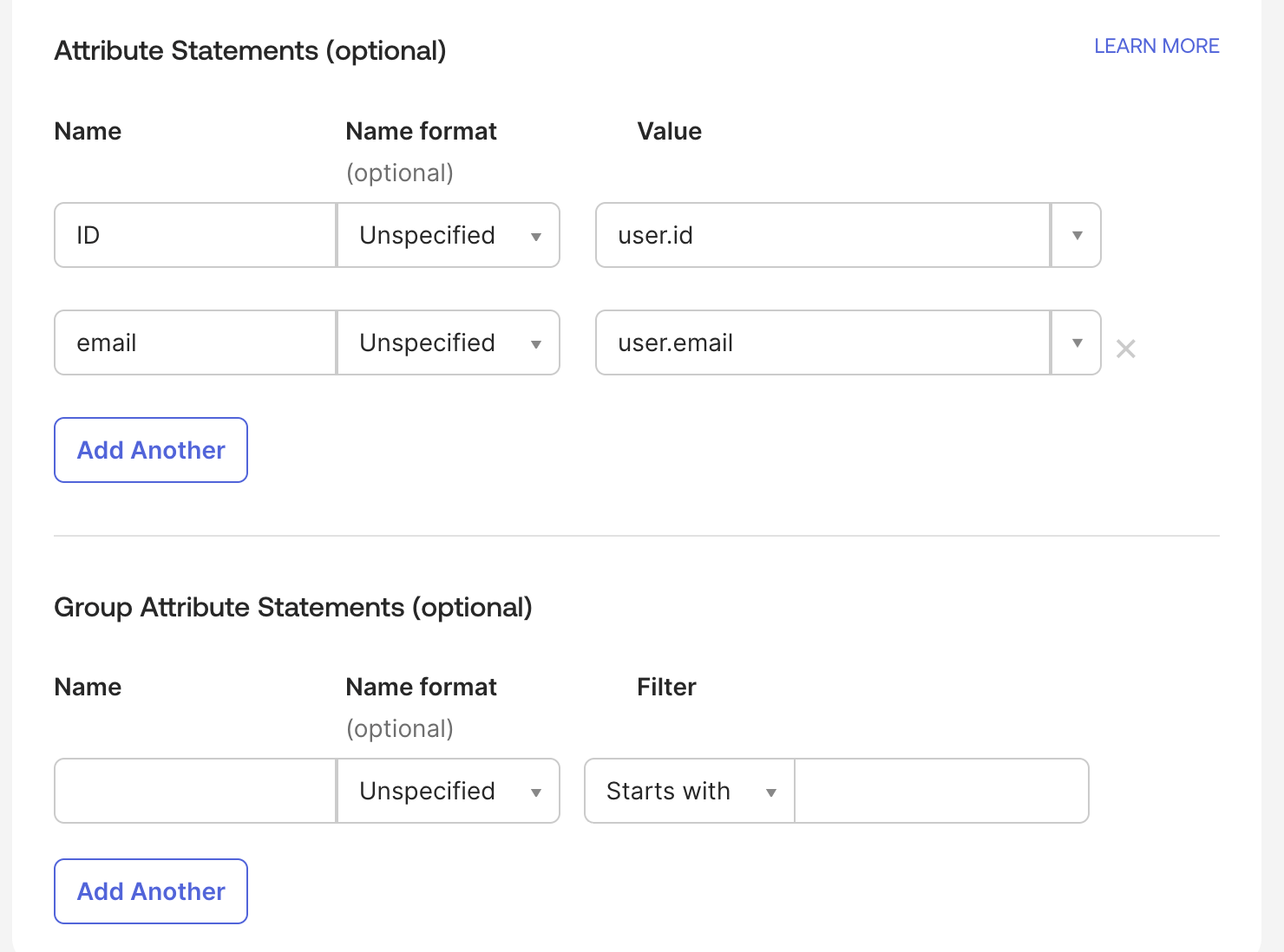 Attribute Statements