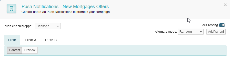 A/B testing push notifications
