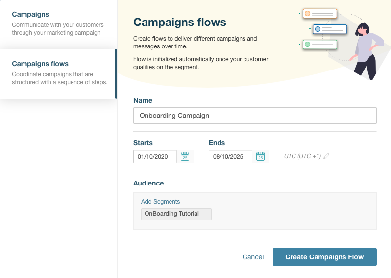 Creating campaign flows