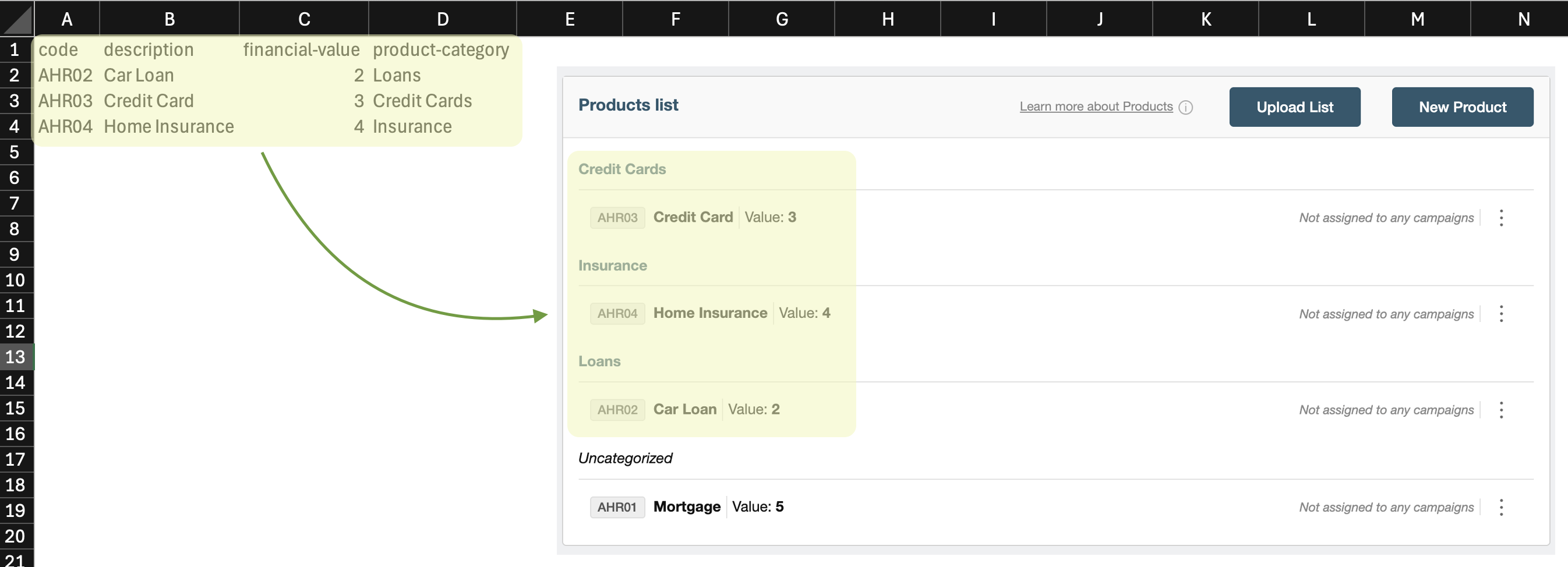 Viewing Uploaded Products